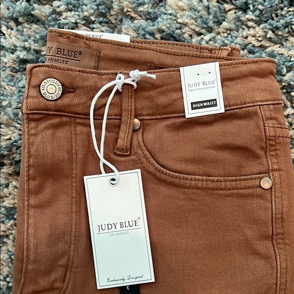 Judy Blue Tan Flare Pants - Picture 2 of 5